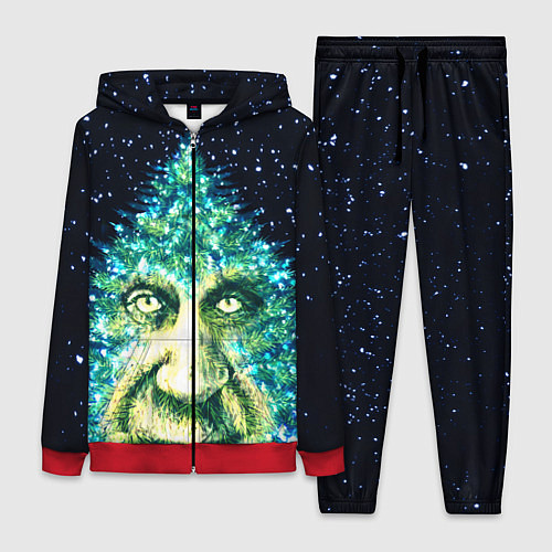 Женский костюм Мудрое Новогоднее Дерево / 3D-Красный – фото 1