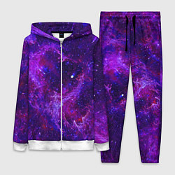 Женский 3D-костюм Неоновый космос и звезды, цвет: 3D-белый