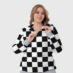 Женский 3D-костюм Шахматные клетки - текстура, цвет: 3D-меланж — фото 2