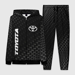 Женский 3D-костюм Toyota карбоновый фон, цвет: 3D-черный