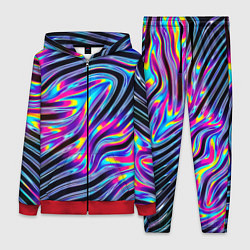 Женский 3D-костюм Голографические полосы, цвет: 3D-красный