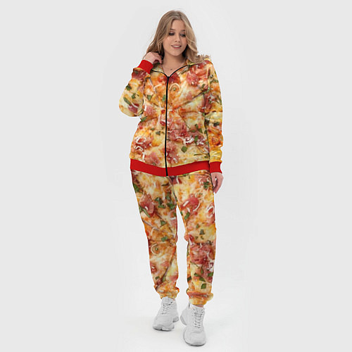 Женский костюм Вкусная пицца / 3D-Красный – фото 4