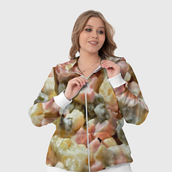 Женский 3D-костюм Салат оливье, цвет: 3D-белый — фото 2