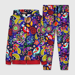 Женский костюм Multicolored floral patterns