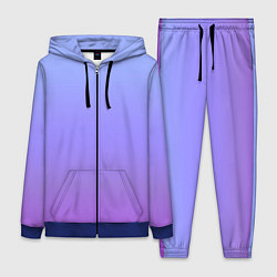 Женский 3D-костюм Фиолетовый градиент, цвет: 3D-синий