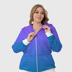 Женский 3D-костюм Фиолетовый рассвет, цвет: 3D-белый — фото 2