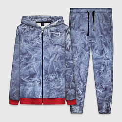 Женский 3D-костюм Текстура снежинок, цвет: 3D-красный