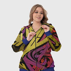 Женский 3D-костюм Calligraphic style, цвет: 3D-синий — фото 2