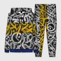 Женский костюм Yellow Callicraphic