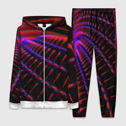 Женский 3D-костюм Geometry neon texture, цвет: 3D-белый
