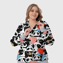 Женский 3D-костюм Панды с сердечками, цвет: 3D-меланж — фото 2