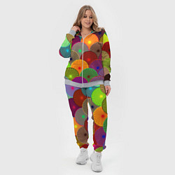 Женский 3D-костюм Multicolored circles, цвет: 3D-меланж — фото 2