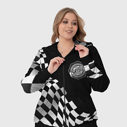 Женский 3D-костюм Chrysler racing flag, цвет: 3D-черный — фото 2