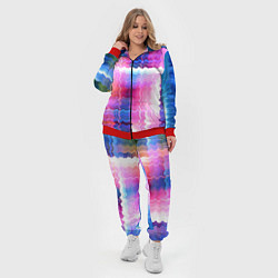 Женский 3D-костюм Абстрактные линии сайфай, цвет: 3D-красный — фото 2