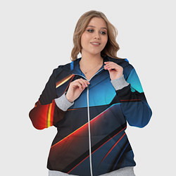 Женский 3D-костюм Абстрактные разломы, цвет: 3D-меланж — фото 2