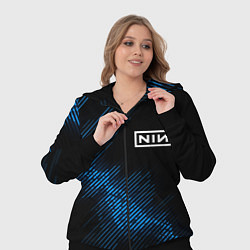 Женский 3D-костюм Nine Inch Nails звуковая волна, цвет: 3D-черный — фото 2