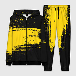 Женский 3D-костюм Желтое граффити, цвет: 3D-черный
