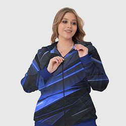 Женский 3D-костюм Абстракия плит, цвет: 3D-синий — фото 2