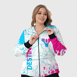 Женский 3D-костюм Destiny neon gradient style: надпись, символ, цвет: 3D-черный — фото 2