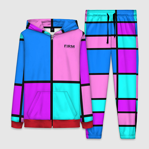 Женский костюм Firm аля 80-е / 3D-Красный – фото 1