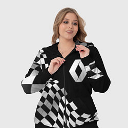 Женский 3D-костюм Renault racing flag, цвет: 3D-черный — фото 2