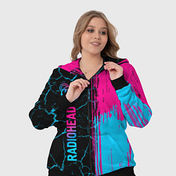 Женский 3D-костюм Radiohead - neon gradient: по-вертикали, цвет: 3D-черный — фото 2