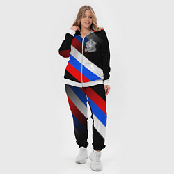 Женский 3D-костюм Пограничные войска - флаг РФ, цвет: 3D-белый — фото 2