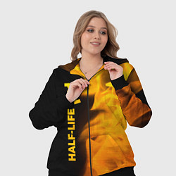 Женский 3D-костюм Half-Life - gold gradient: по-вертикали, цвет: 3D-черный — фото 2