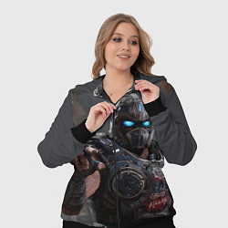 Женский 3D-костюм Gears of war Клейтон Кармайн, цвет: 3D-черный — фото 2