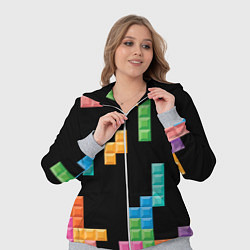 Женский 3D-костюм Тетрис падающие блоки, цвет: 3D-меланж — фото 2