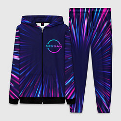 Женский 3D-костюм Nissan neon speed lines, цвет: 3D-черный