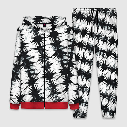 Женский костюм Паттерн с колючей проволокой / 3D-Красный – фото 1