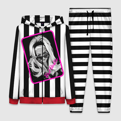 Женский костюм Барби и полосы / 3D-Красный – фото 1