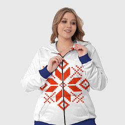 Женский 3D-костюм Удмуртский узор, цвет: 3D-синий — фото 2