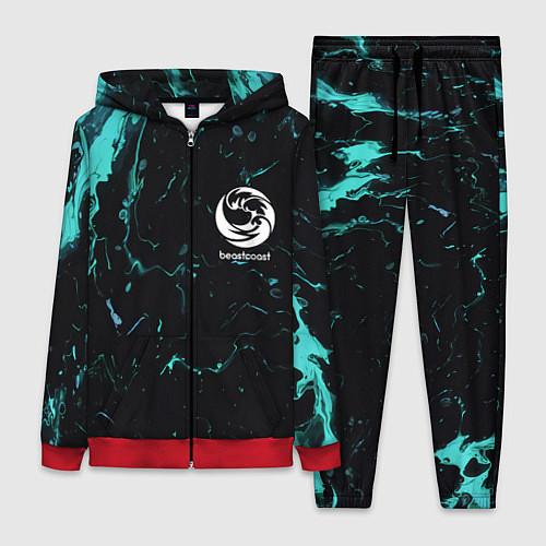 Женский костюм Beastcoast абстракт / 3D-Красный – фото 1