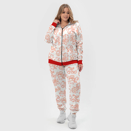 Женский костюм Паттерн Sonic / 3D-Красный – фото 4