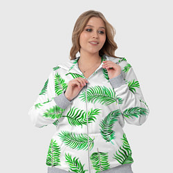 Женский 3D-костюм Лесной папоротник нарисованный акварелью, цвет: 3D-меланж — фото 2
