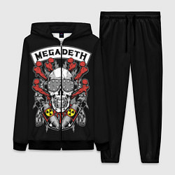 Женский 3D-костюм Megadeth - ядерный череп, цвет: 3D-черный