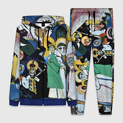 Женский 3D-костюм Кандинский картина символы святые, цвет: 3D-синий