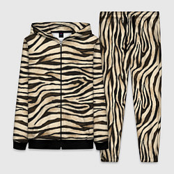 Женский 3D-костюм Шкура зебры и белого тигра, цвет: 3D-черный