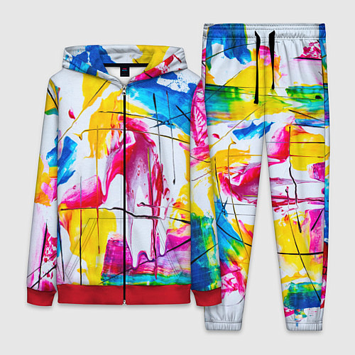 Женский костюм Красочный принт / 3D-Красный – фото 1