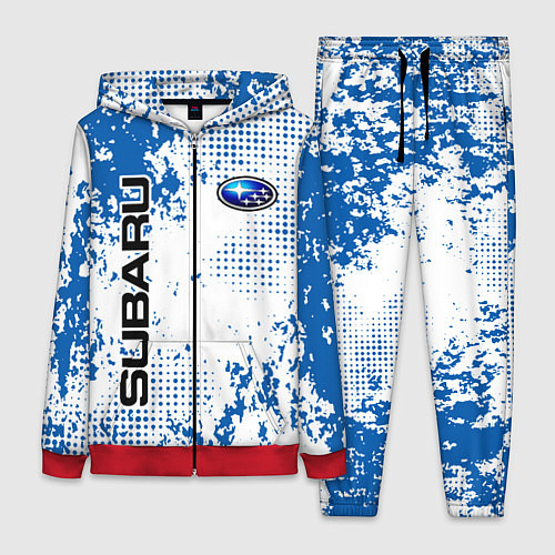 Женский костюм Subaru blue logo / 3D-Красный – фото 1