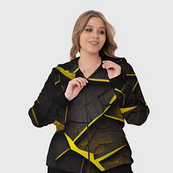 Женский 3D-костюм Угольные разломы, цвет: 3D-черный — фото 2