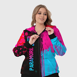Женский 3D-костюм Paramore - neon gradient: по-вертикали, цвет: 3D-черный — фото 2