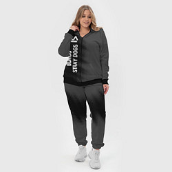 Женский 3D-костюм Bungo Stray Dogs glitch на темном фоне: по-вертика, цвет: 3D-черный — фото 2