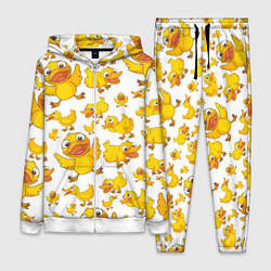 Женский 3D-костюм Yellow ducklings, цвет: 3D-белый