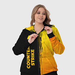 Женский 3D-костюм Counter Strike - gold gradient: по-вертикали, цвет: 3D-черный — фото 2