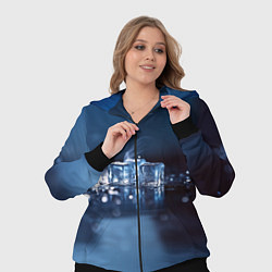Женский 3D-костюм Кубики льда с дымком, цвет: 3D-черный — фото 2