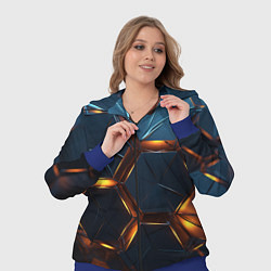 Женский 3D-костюм Объемные плиты со светом, цвет: 3D-синий — фото 2