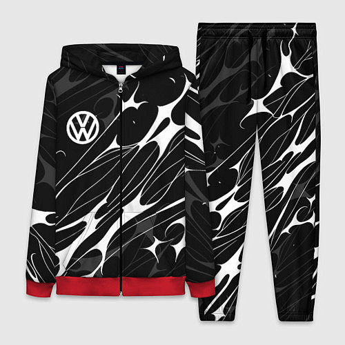 Женский костюм Volkswagen - острые линии / 3D-Красный – фото 1